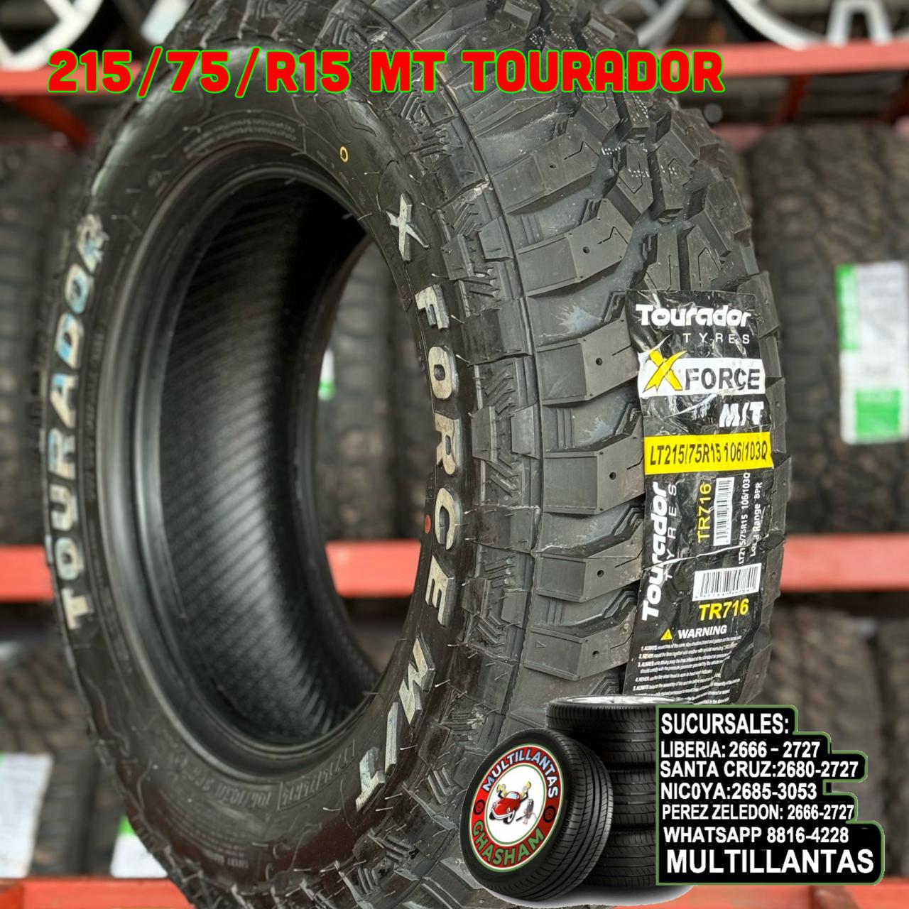 215/75/R15 TOURADOR MT LT 8PR